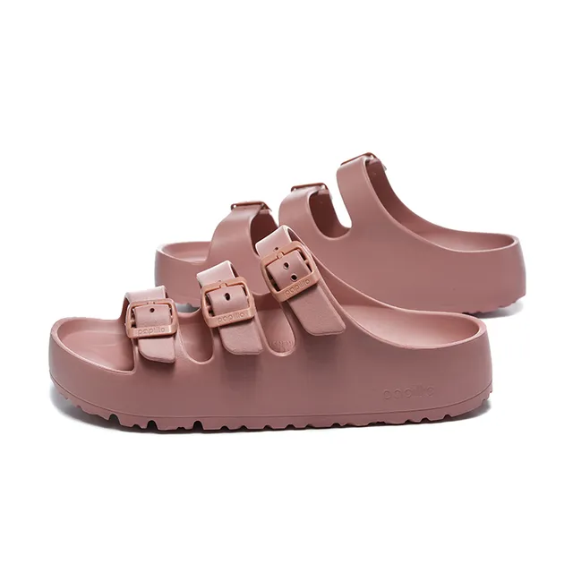 Papillio Arizona Dusty Pink Three-Strap Casual Sandals 3