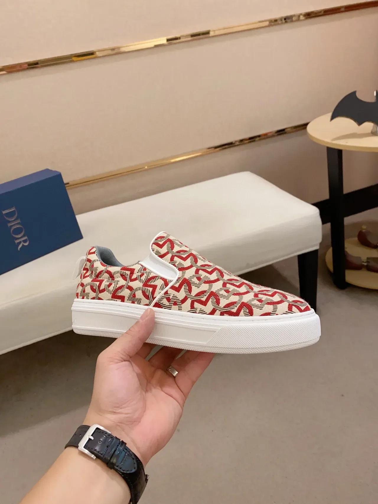 Patterned Slip-On Platform Sneaker 5
