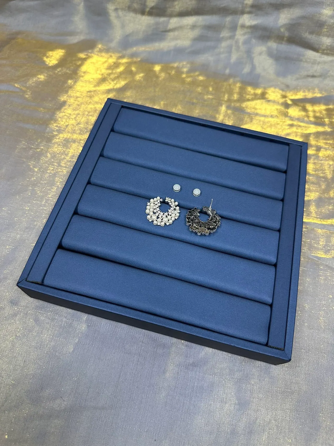 Pearl and Crystal Hoop Earrings 5