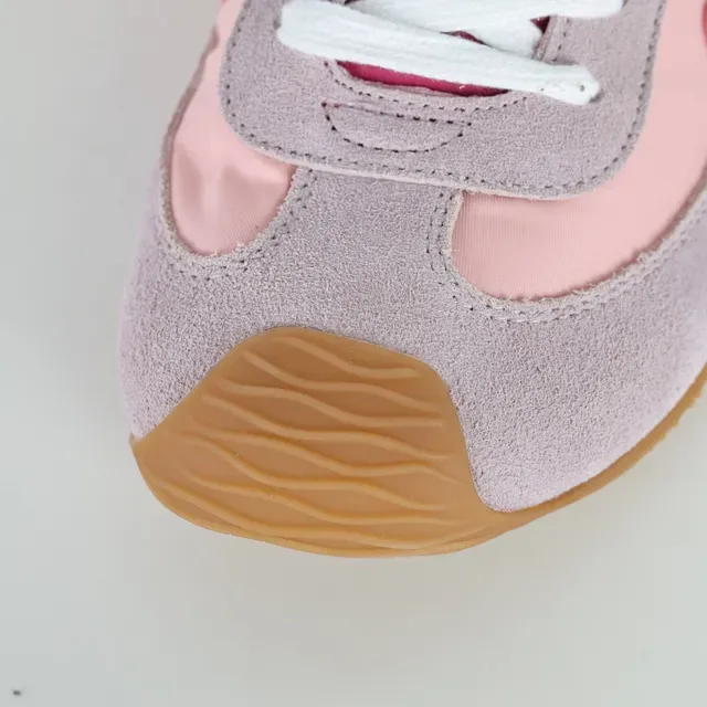 Pink and Magenta Loop Logo Lifestyle Sneakers 5