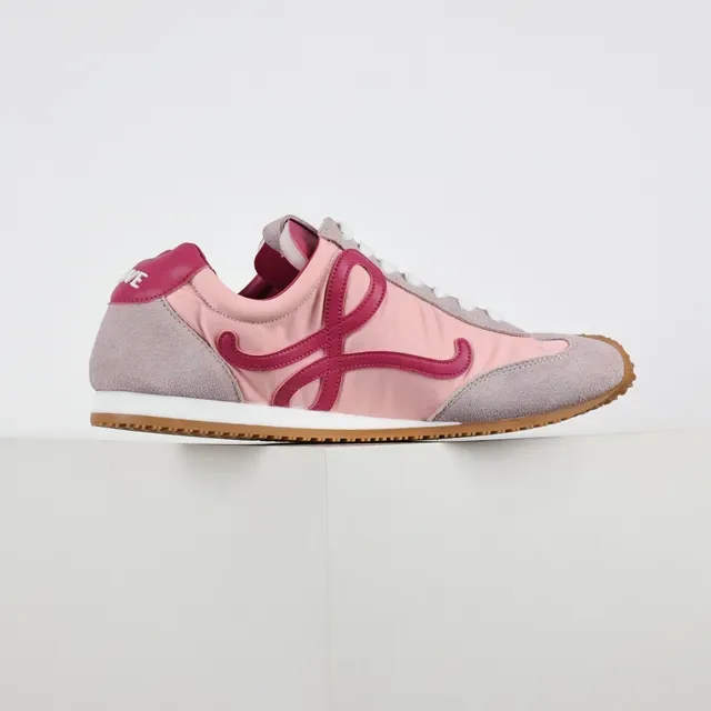 Pink and Magenta Loop Logo Lifestyle Sneakers 7