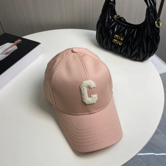 Purple Beige Structured Six-Panel Textured Embroidered Letter Baseball Cap 6