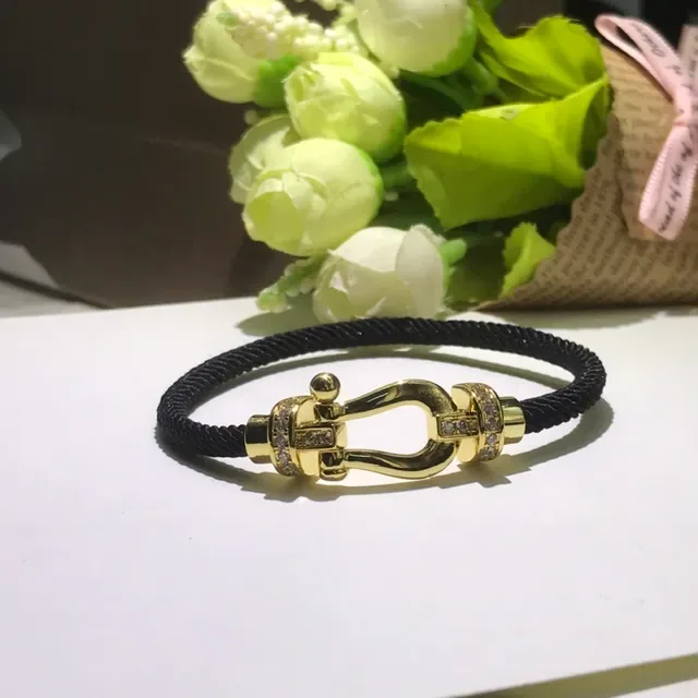 Red Braided Cord Shackle Clasp Bracelet 8