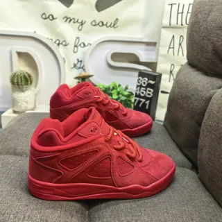 Tênis lifestyle monocromáticos vermelhos low-top