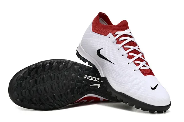 Zapatillas de fútbol turf Bold '90 rojo y blanco knit 2