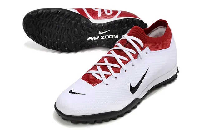 Zapatillas de fútbol turf Bold '90 rojo y blanco knit 3