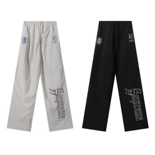 Relaxed-Fit Graphic Embroidered Pants