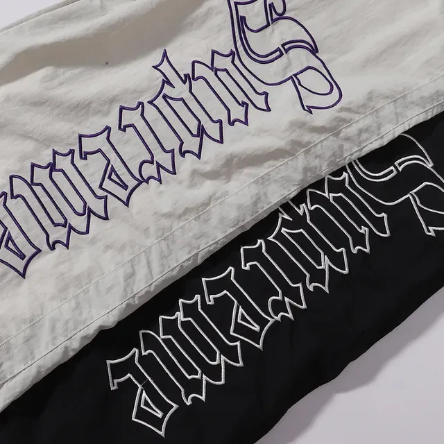 Relaxed-Fit Graphic Embroidered Pants 3