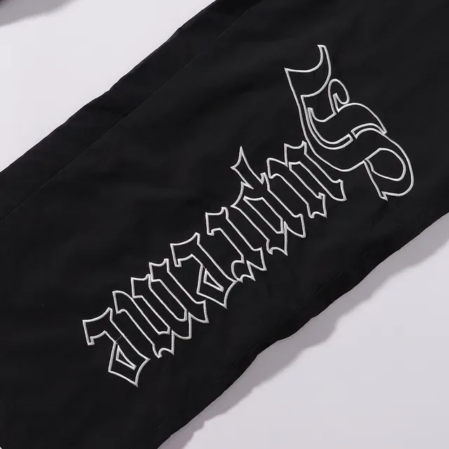 Relaxed-Fit Graphic Embroidered Pants 5