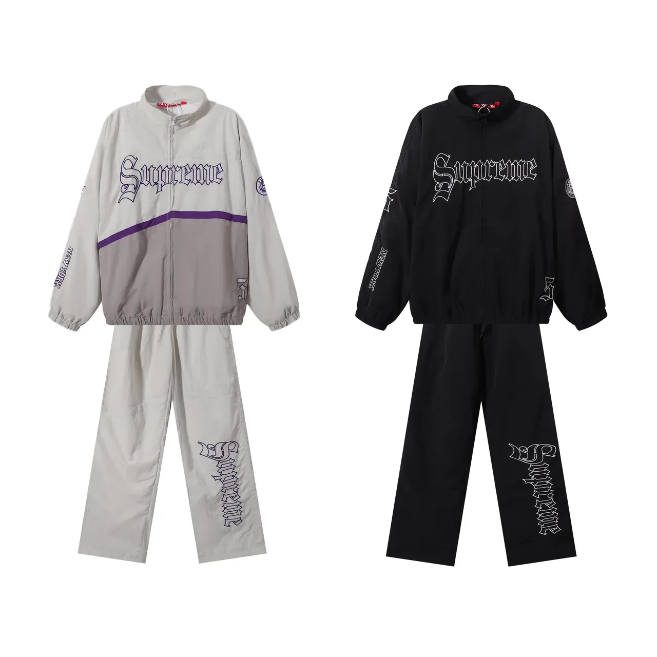 Relaxed-Fit Graphic Embroidered Pants 12