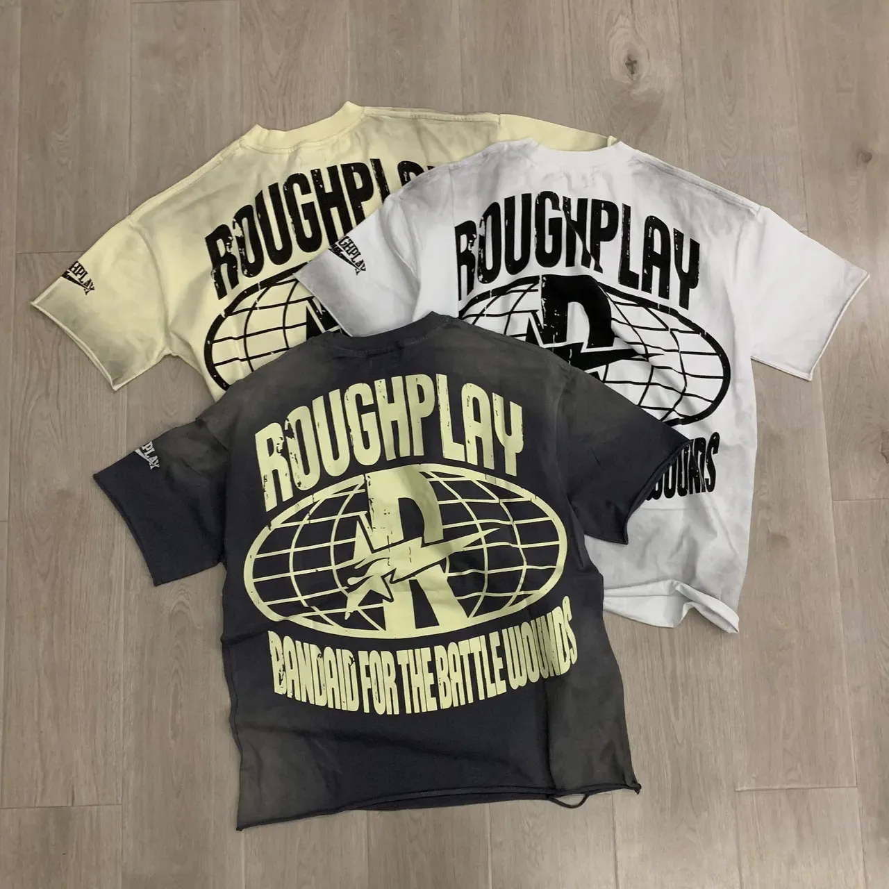 ROUGH Stay Young, Wild, and Free Graphic Oversized T-Shirt 11