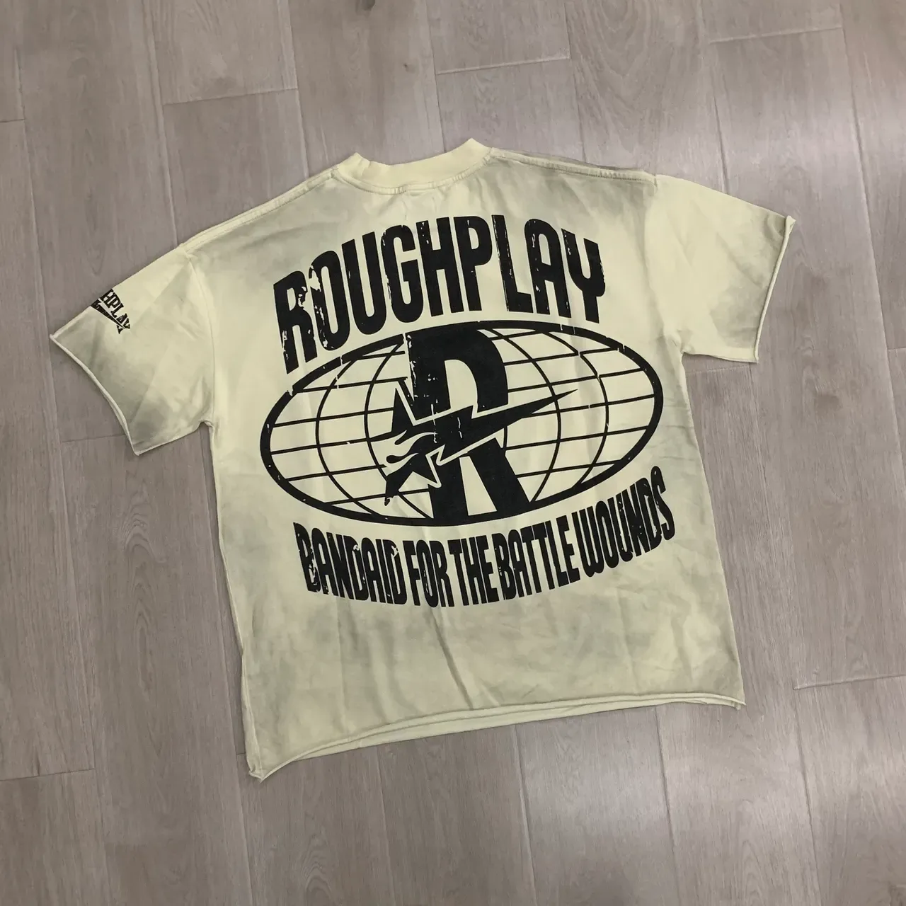 ROUGH Stay Young, Wild, and Free Graphic Oversized T-Shirt 16