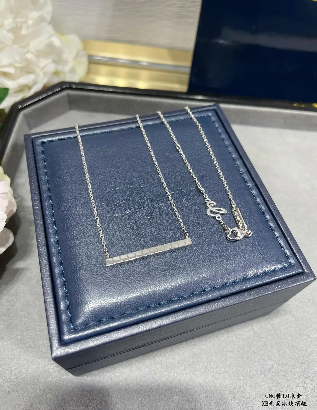 Silver and Gold Tone Faceted Bar Pendant Necklaces 5