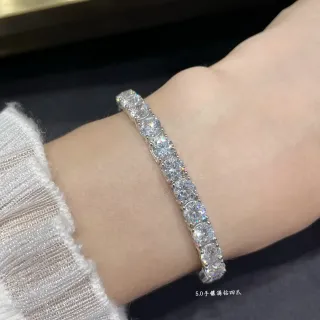 سوار فضي دائري كامل مع حجر قناة