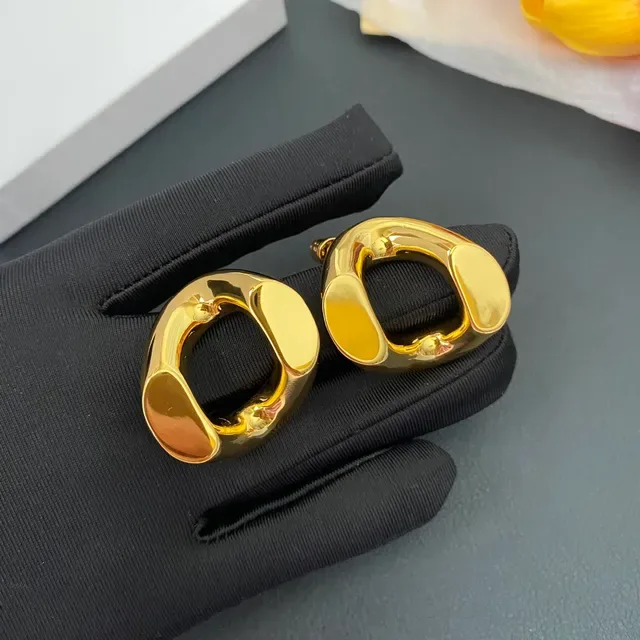 Silver Gold Sculpted Asymmetrical Hoop Polished Metallic Jewelry 7