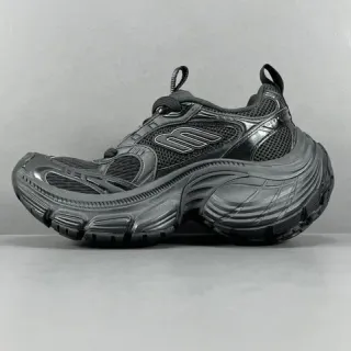 Skechers Black Monochrome Oversized Wavy Sole Chunky Sneakers