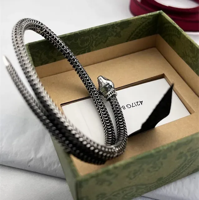 Snake Motif Coiled Scale Texture Open Cuff Bracelet 2