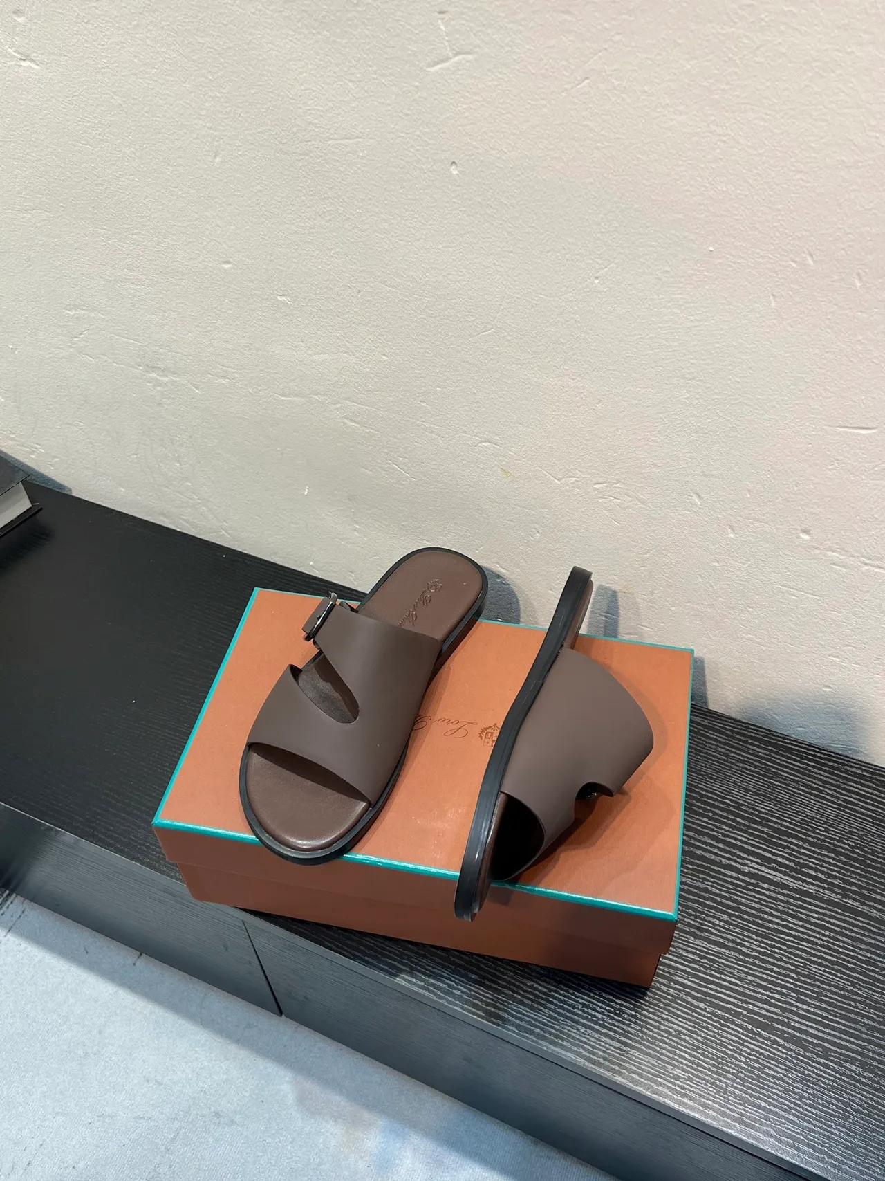 Taupe Double-Strap Buckle Casual Sandal 5