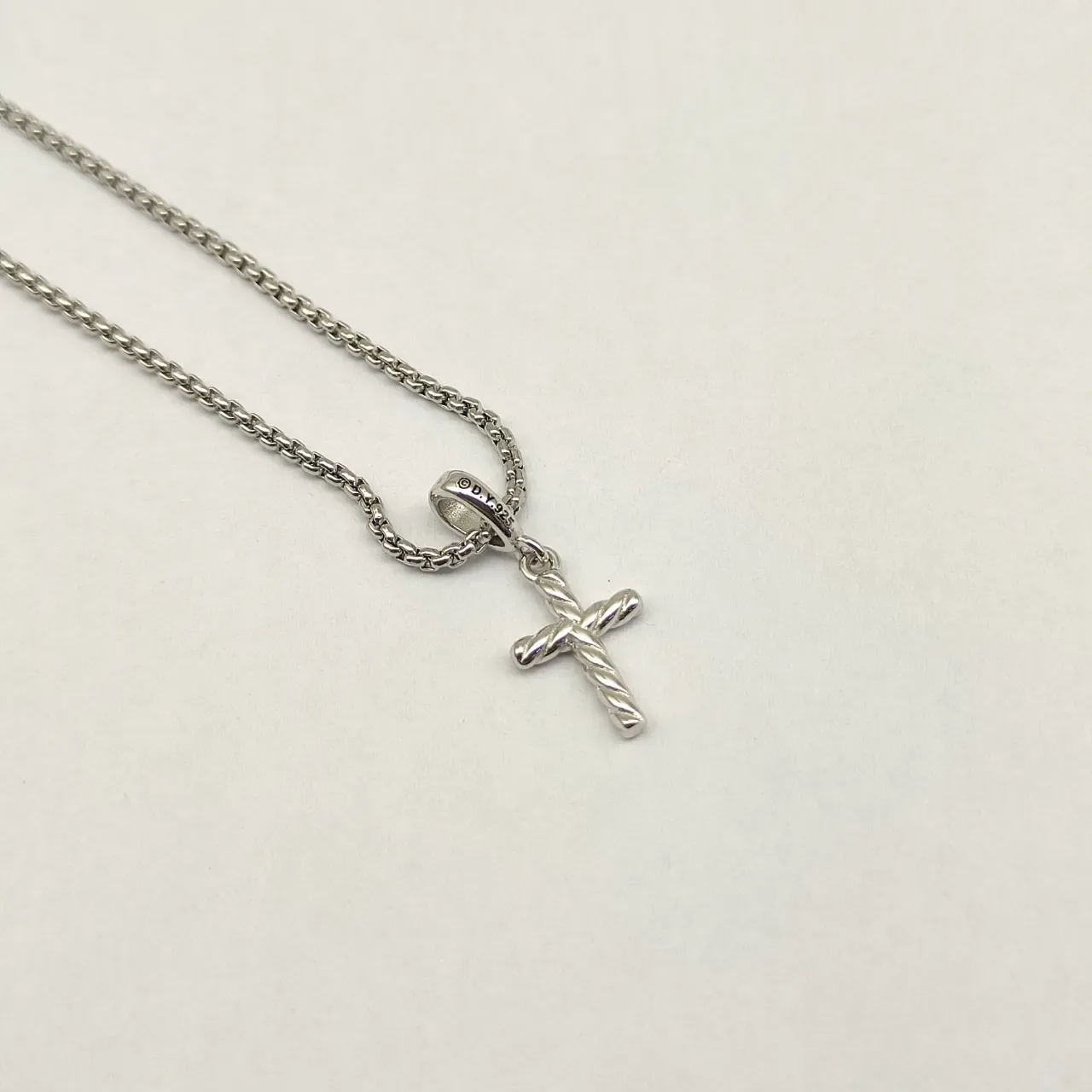 Twisted Rope Cross Pendant Necklace 5