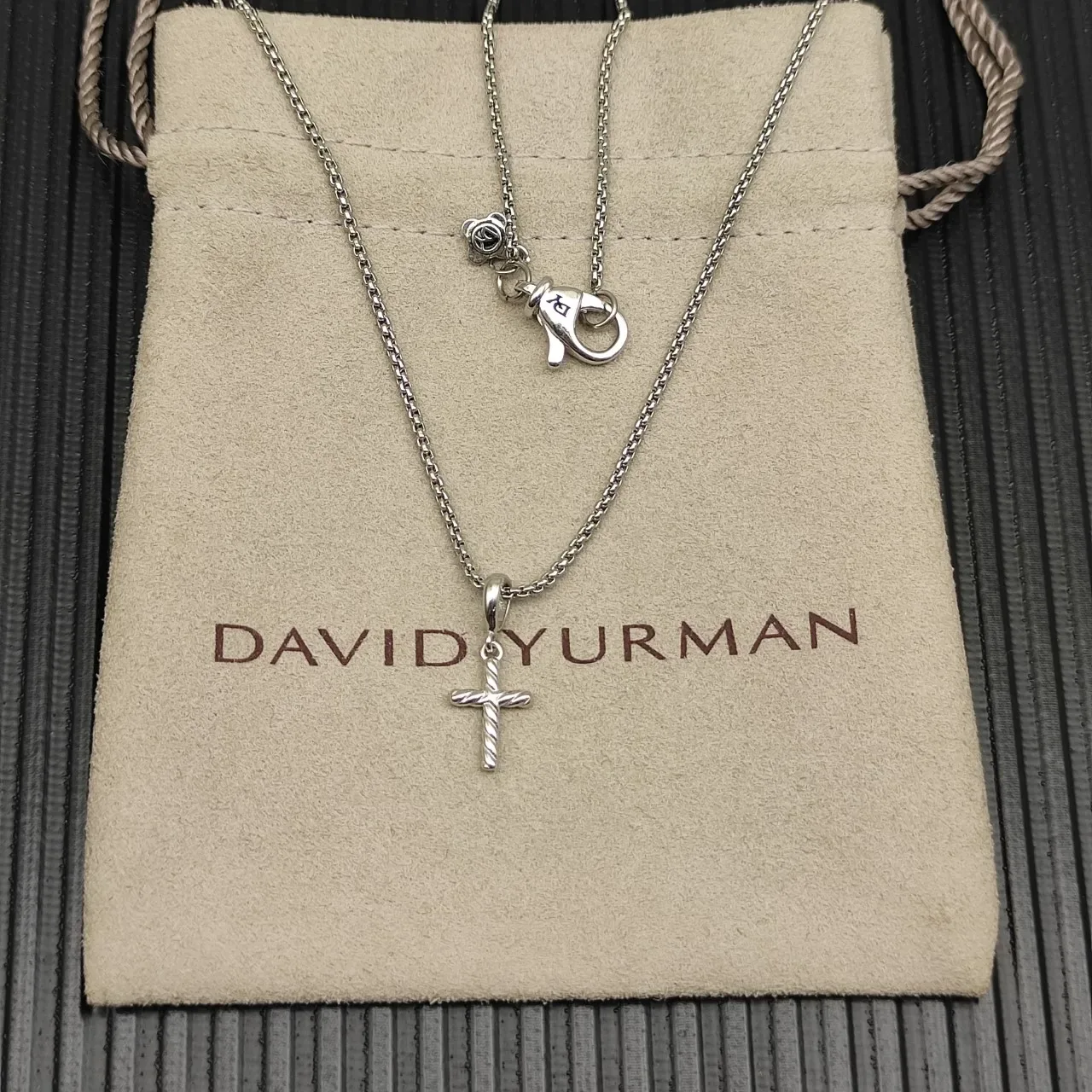 Twisted Rope Cross Pendant Necklace 11