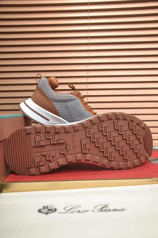 Two-Tone Mesh and Knit Lifestyle Sneaker 3
