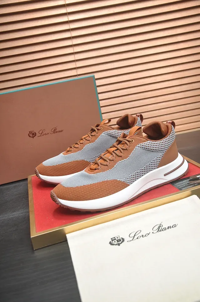 Two-Tone Mesh and Knit Lifestyle Sneaker 4