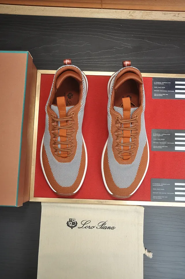 Two-Tone Mesh and Knit Lifestyle Sneaker 5