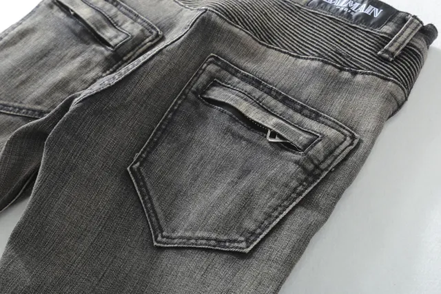 Washed Black Moto-Panelled Slim-Fit Jeans 8