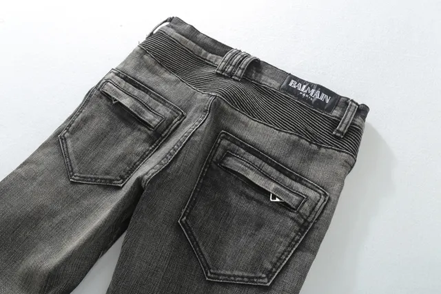 Washed Black Moto-Panelled Slim-Fit Jeans 9