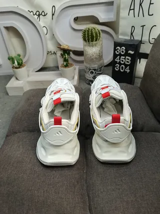 White Gold Sculpted Sole Layered Synthetic Cage Chunky Sneakers 8
