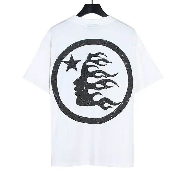 White Graphic Print Front and Back Logo T-Shirt 3