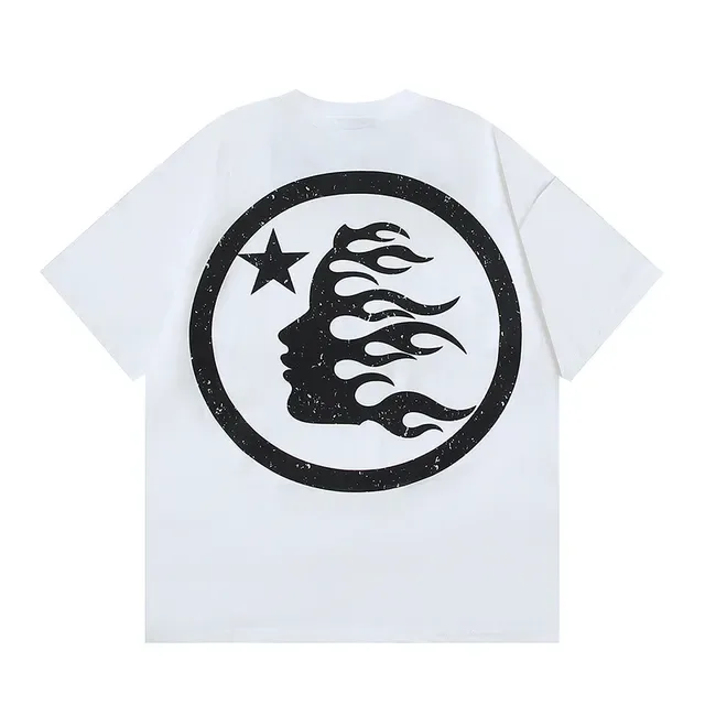 White Graphic Print Front and Back Logo T-Shirt 6