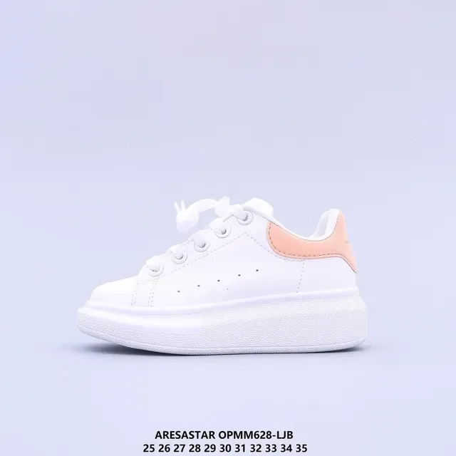 White Multicolor Platform Sole Smooth Upper Sneakers 2