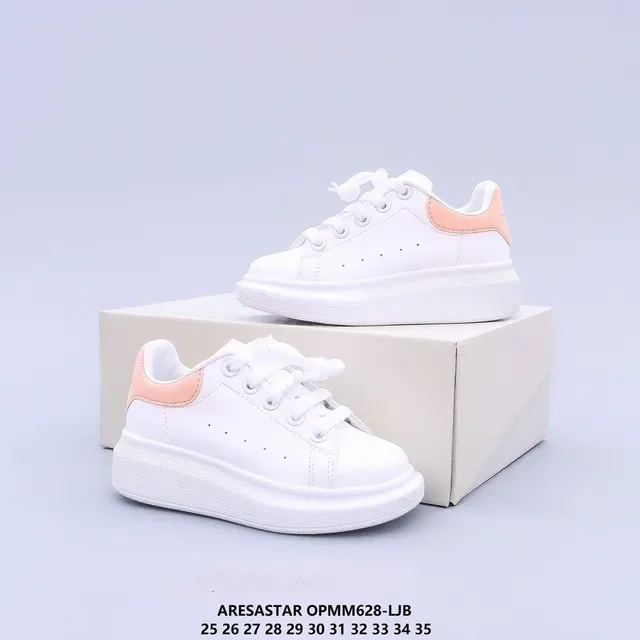 White Multicolor Platform Sole Smooth Upper Sneakers 7
