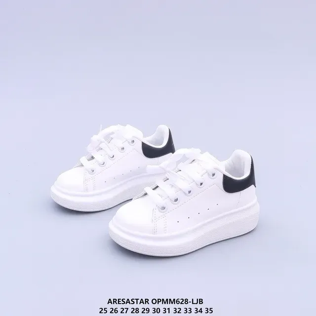 White Multicolor Platform Sole Smooth Upper Sneakers 12