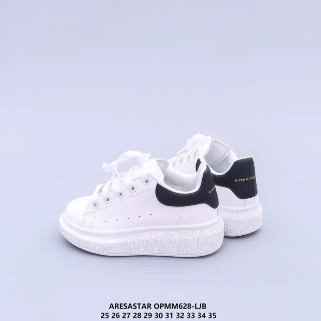 White Multicolor Platform Sole Smooth Upper Sneakers 14