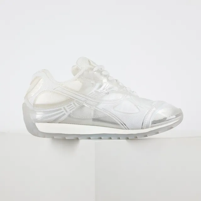 White Translucent Cage Mesh Sneaker 7