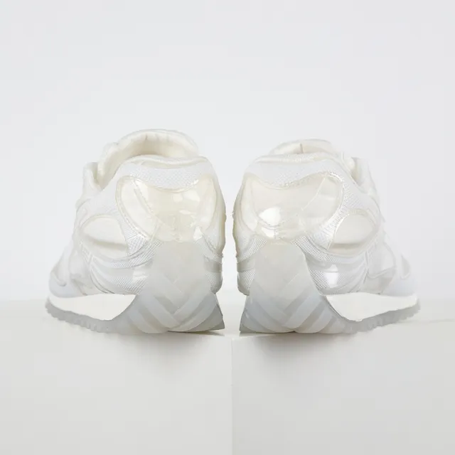 White Translucent Cage Mesh Sneaker 8