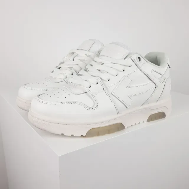 White Transparent Leather Upper Stitched Geometric Overlay Sneakers 2