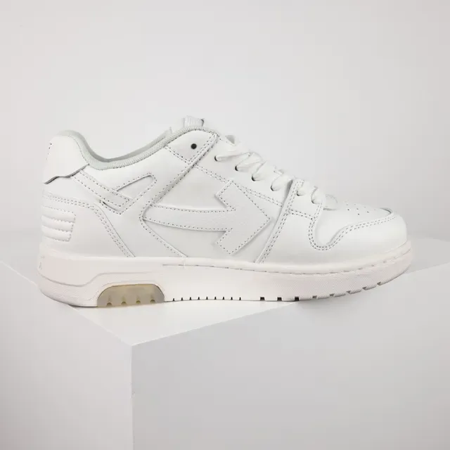 White Transparent Leather Upper Stitched Geometric Overlay Sneakers 7