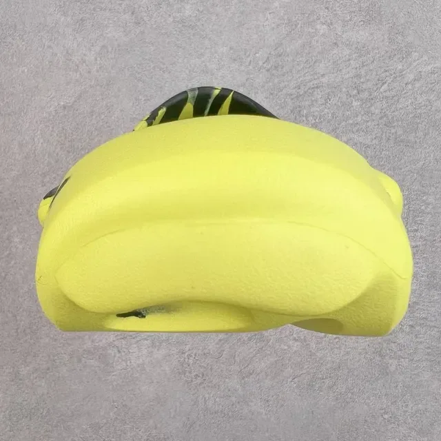 Yellow Black Sculpted Foam Sole Open Heel Cutout Sneakers 3