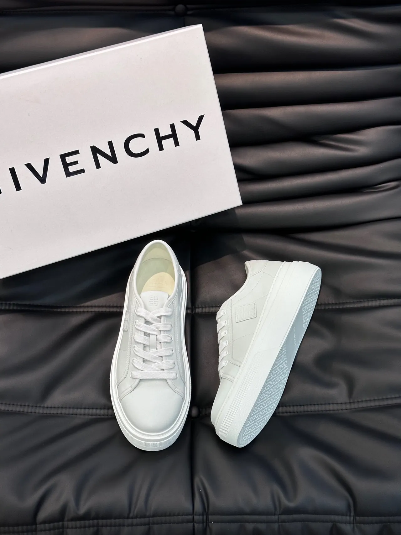 Givenchy City Sport Monocromas Couro Plataforma Lifestyle Sneakers 3