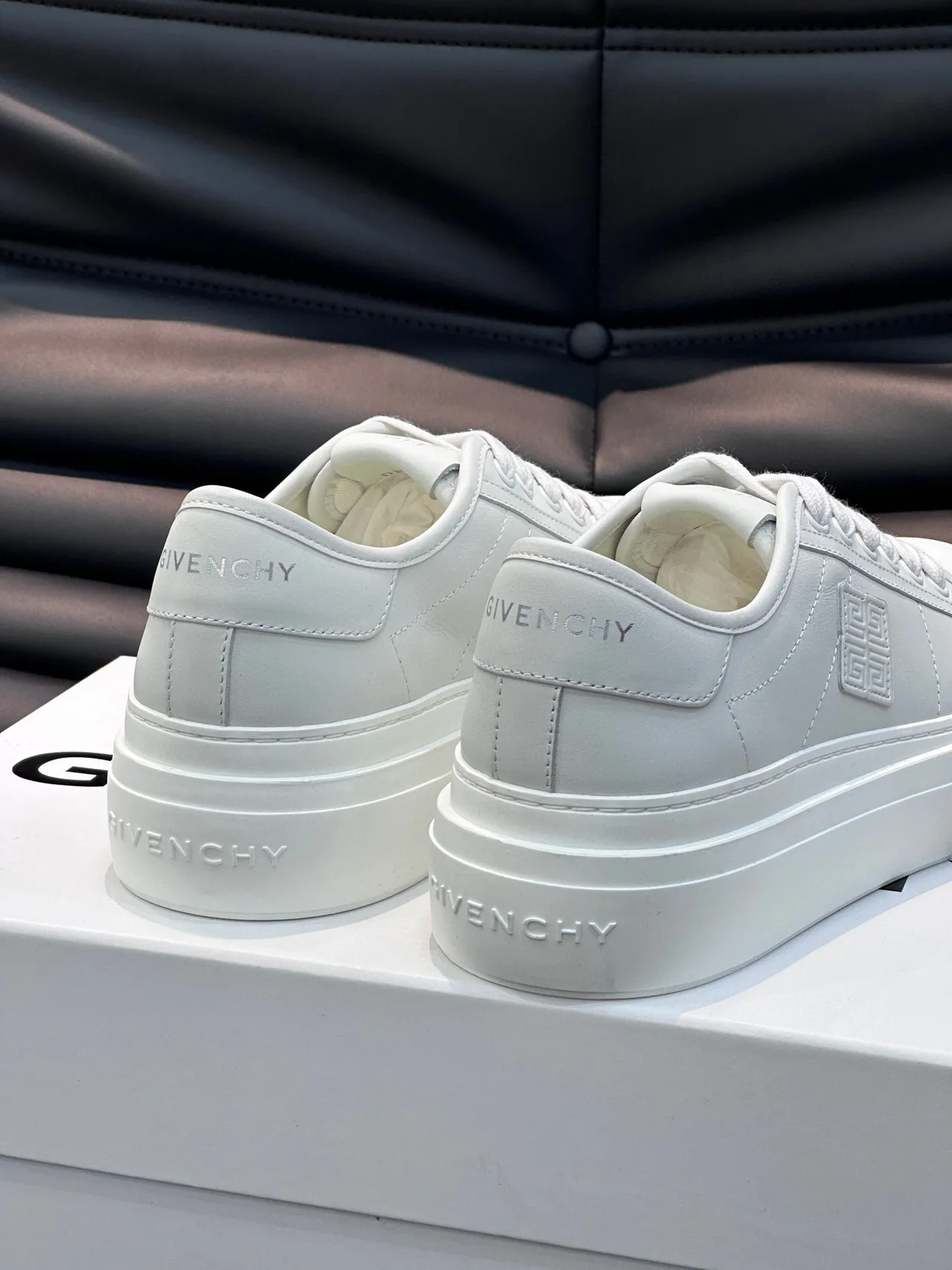 Givenchy City Sport Monocromas Couro Plataforma Lifestyle Sneakers 6