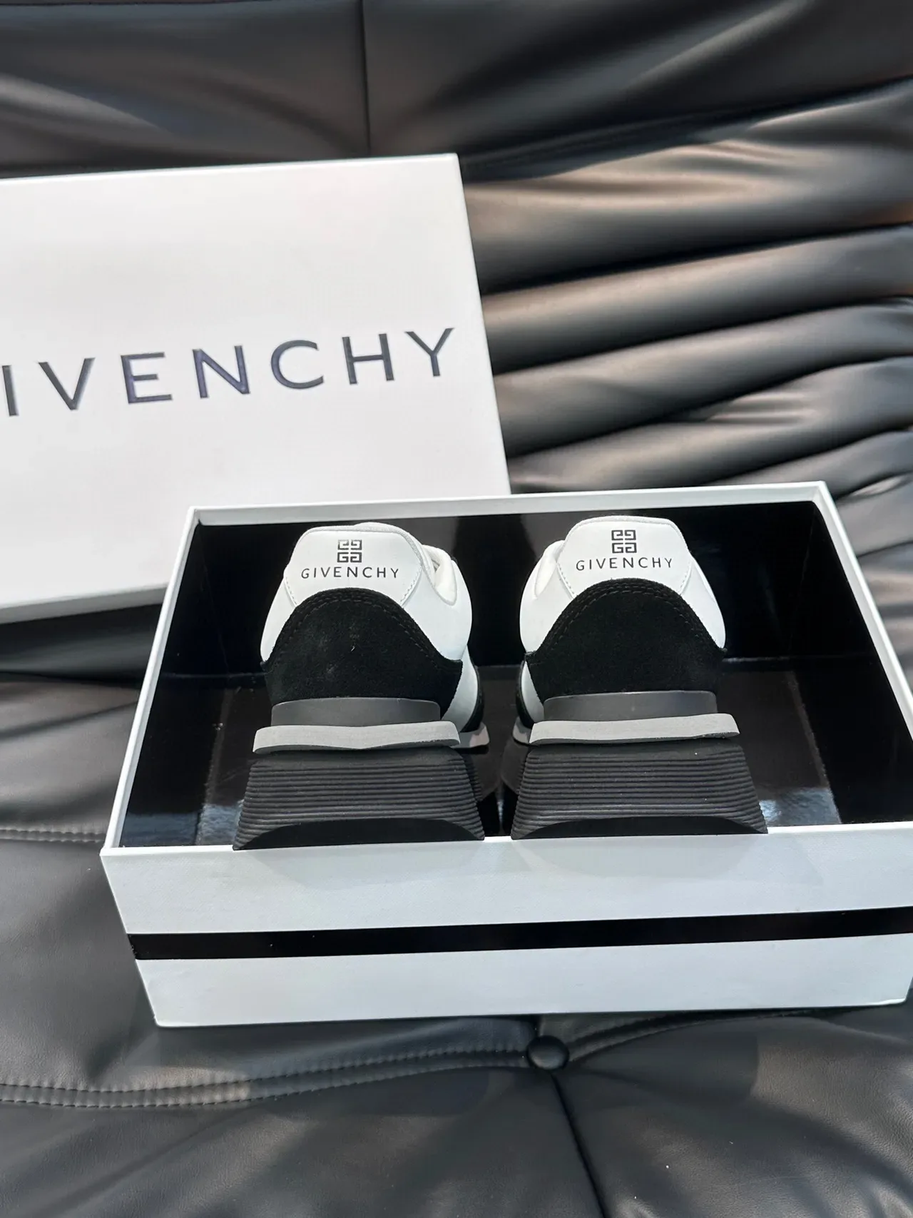 Givenchy City Sport أحذية رياضية أبيض وأسود أسلوب حياة 5