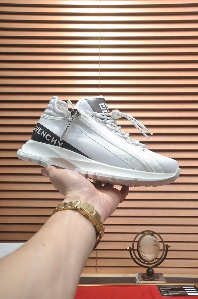 Givenchy City Sport أبيض وأسود عالي الـ top مغلق السحاب سميك أحذية رياضية 2