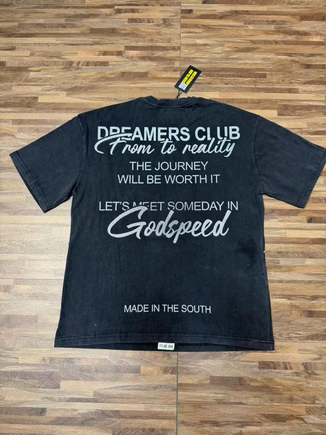 Godspeed Angels Heaven Graphic Oversized Black T-Shirt 6