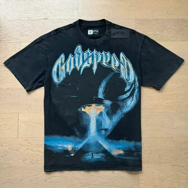 Godspeed Graphic Print Black T-Shirt 2