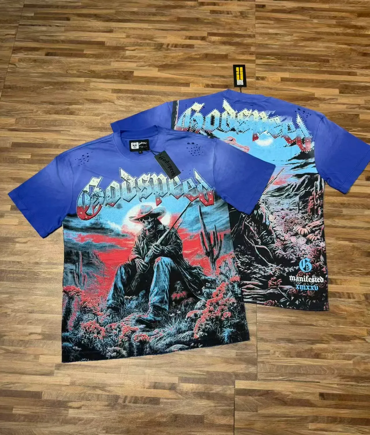 Godspeed Graphic-Print Distressed Oversized T-Shirt 6