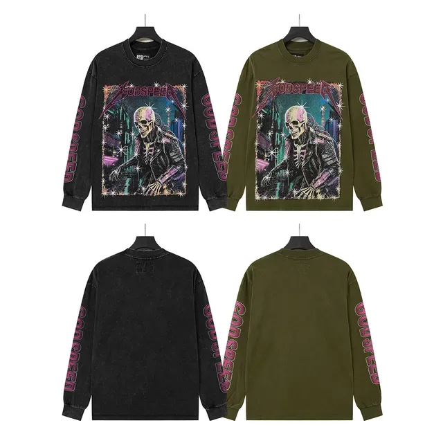 Godspeed Graphic Print Long-Sleeve Crewneck T-Shirt 2