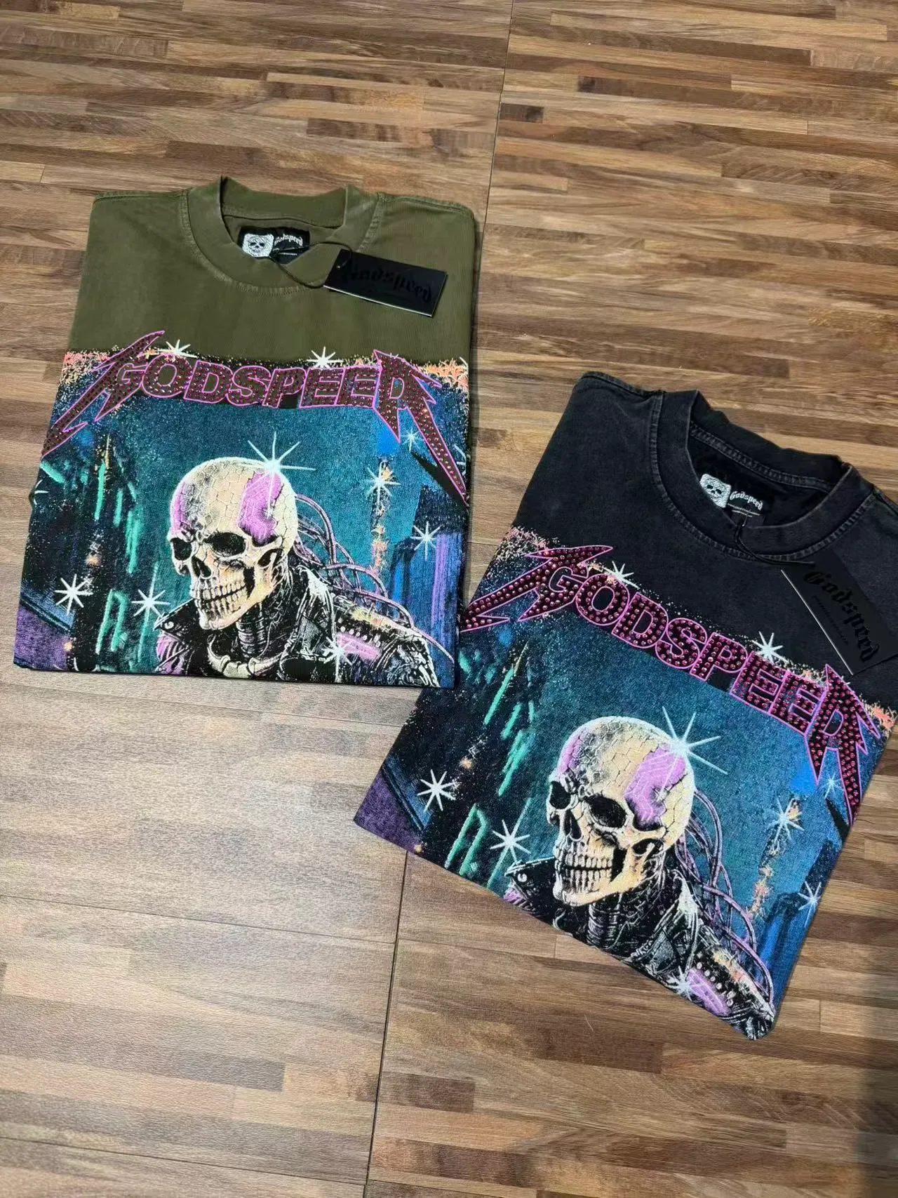 Godspeed Graphic Print Long-Sleeve Crewneck T-Shirt 15